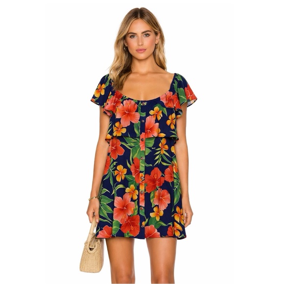 Privacy Please Dresses & Skirts - Privacy Please 🌺 Tropical Off-Shoulder Dress